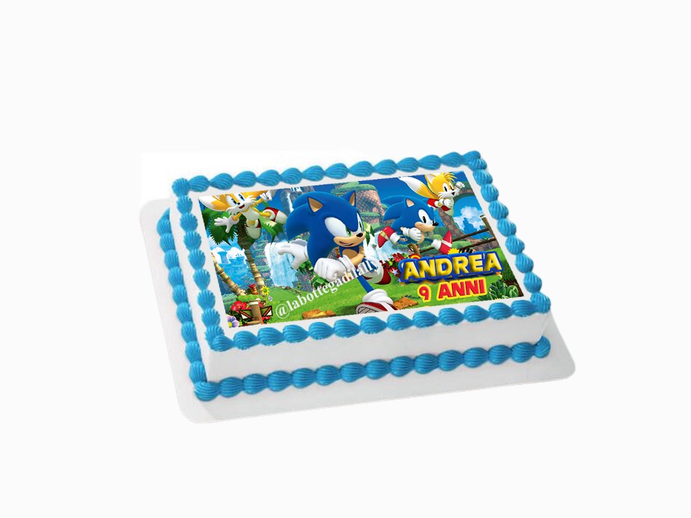 Gadget scatoline e addobbi festa di compleanno a tema Sonic